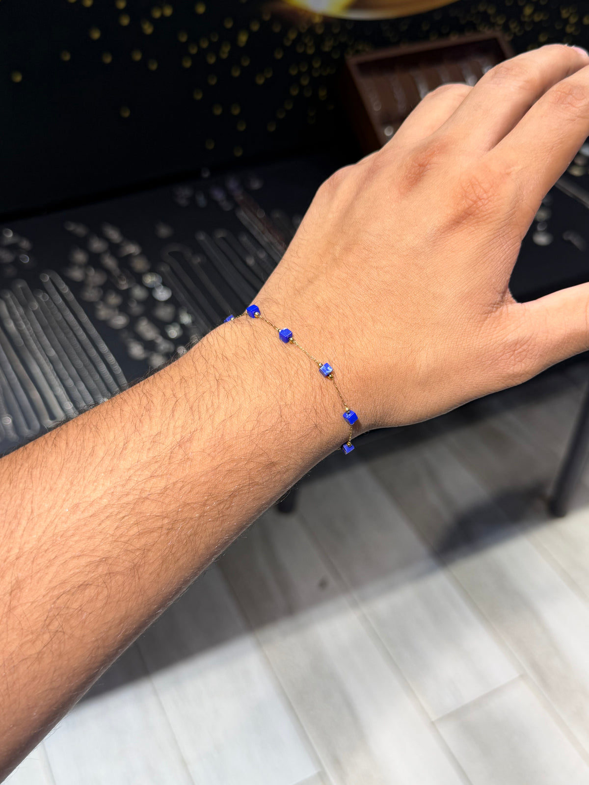 Lapis Blue Crystal Bracelet