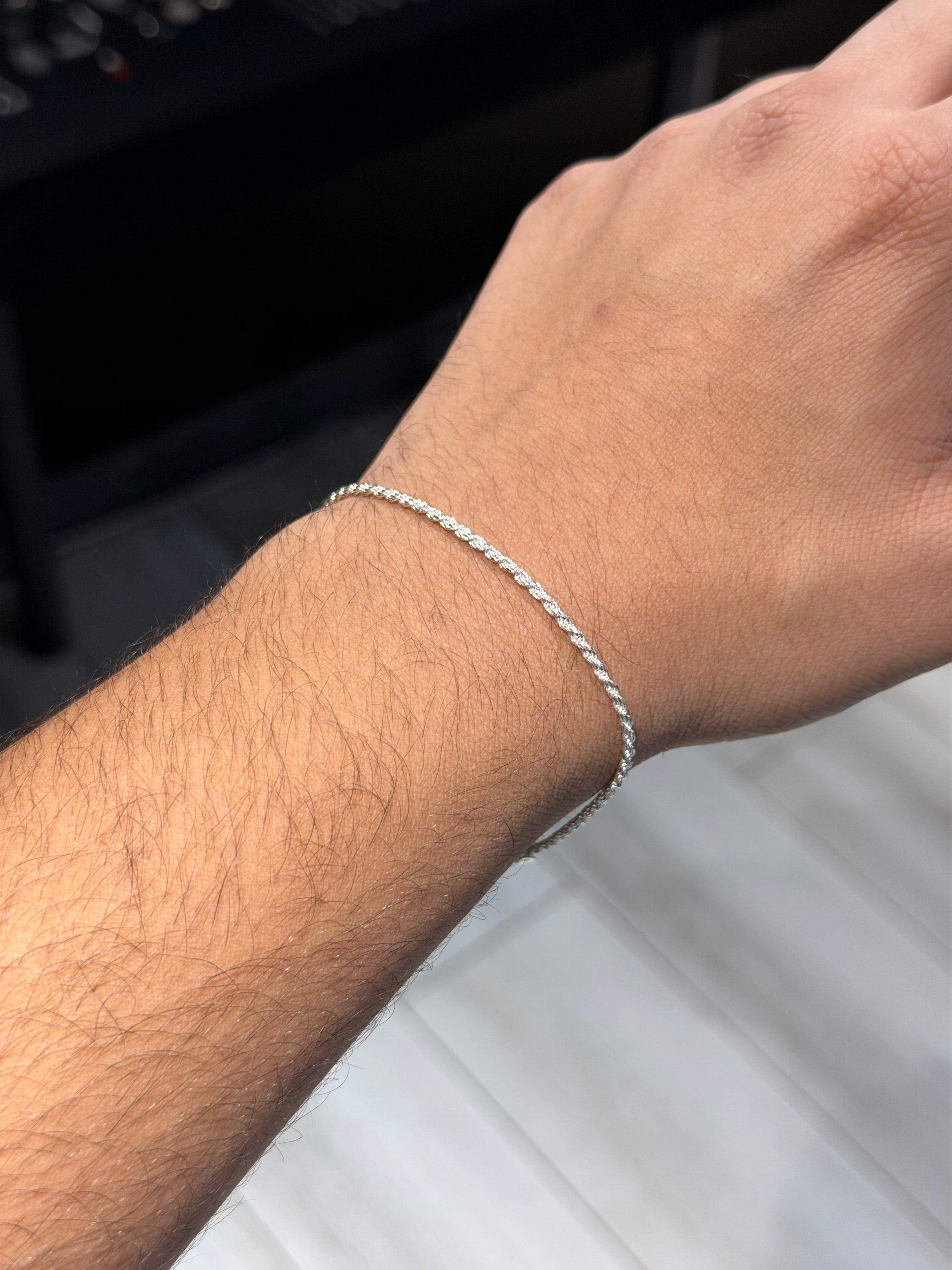 Italian 925 Sterling Cardoon Silver Bracelet