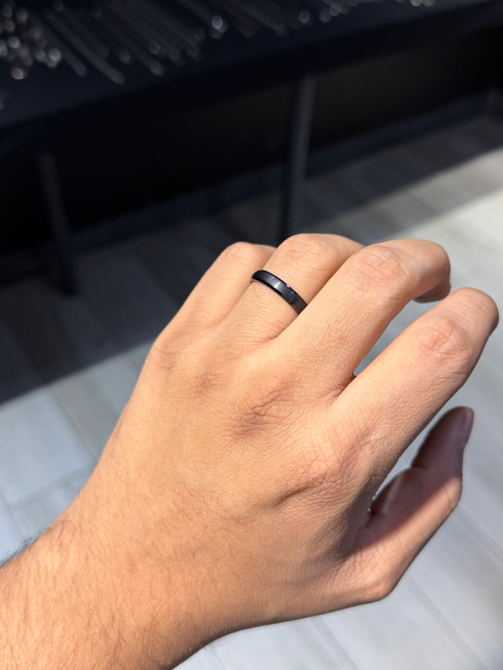 Original American tungsten weeding ring