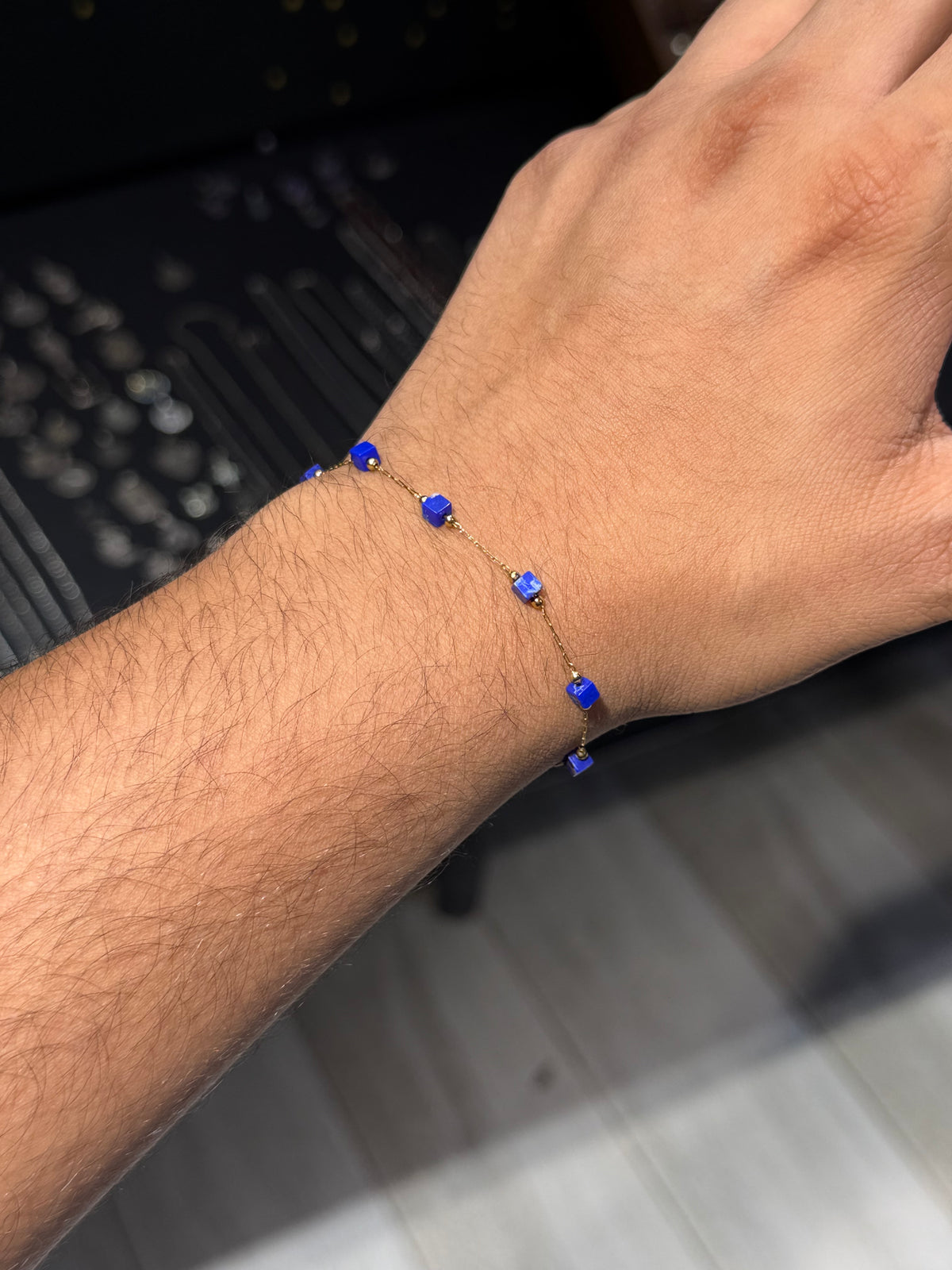 Lapis Blue Crystal Bracelet
