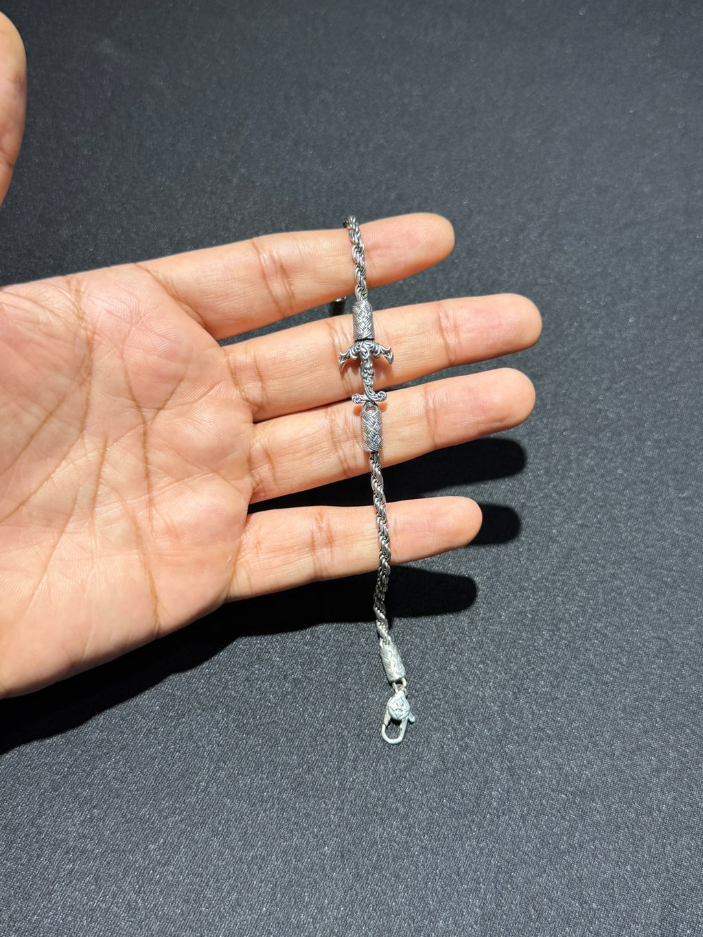 Thai Woven Link 925 Silver Bracelet