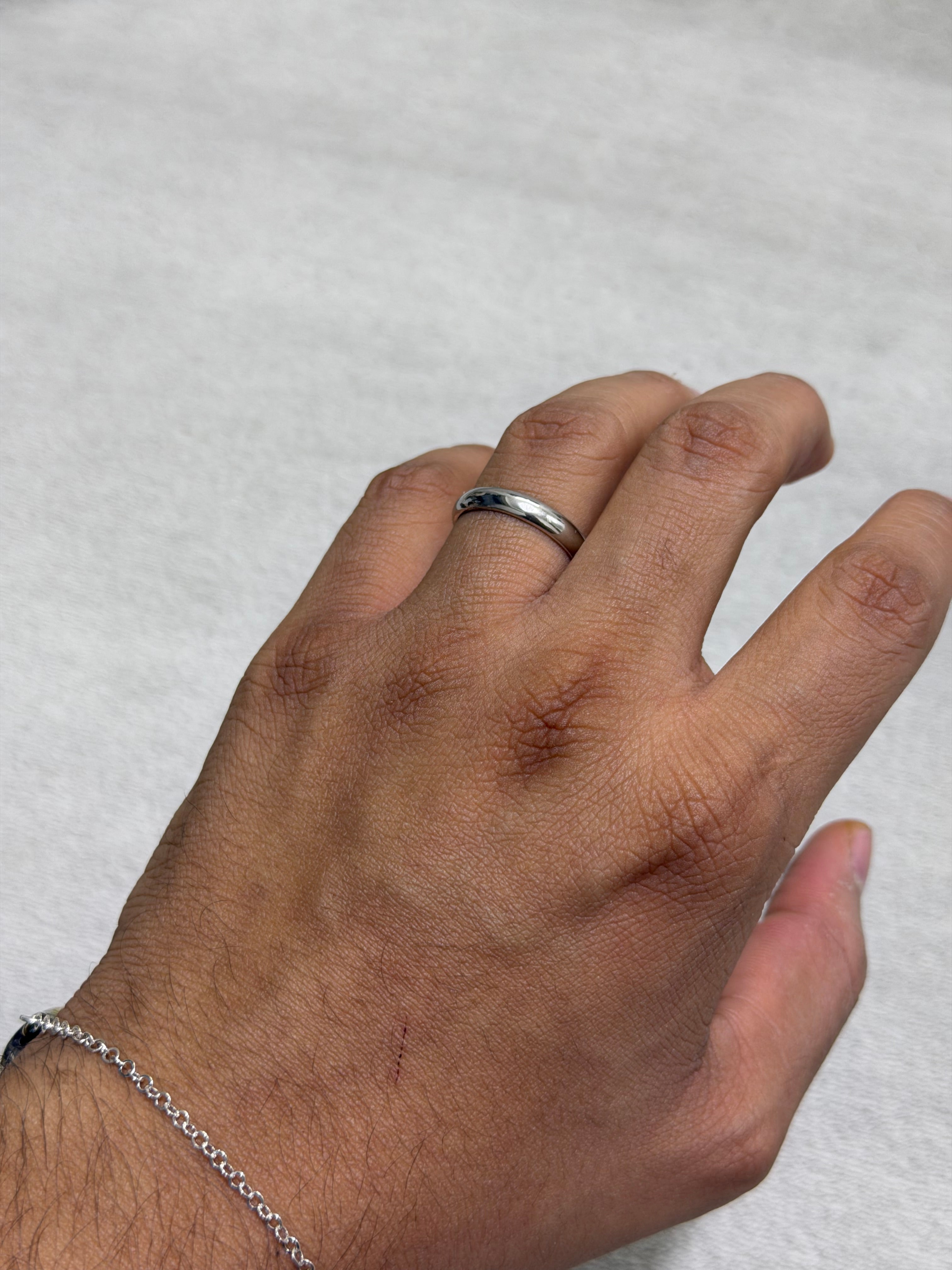 Original Italian silver wedding ring