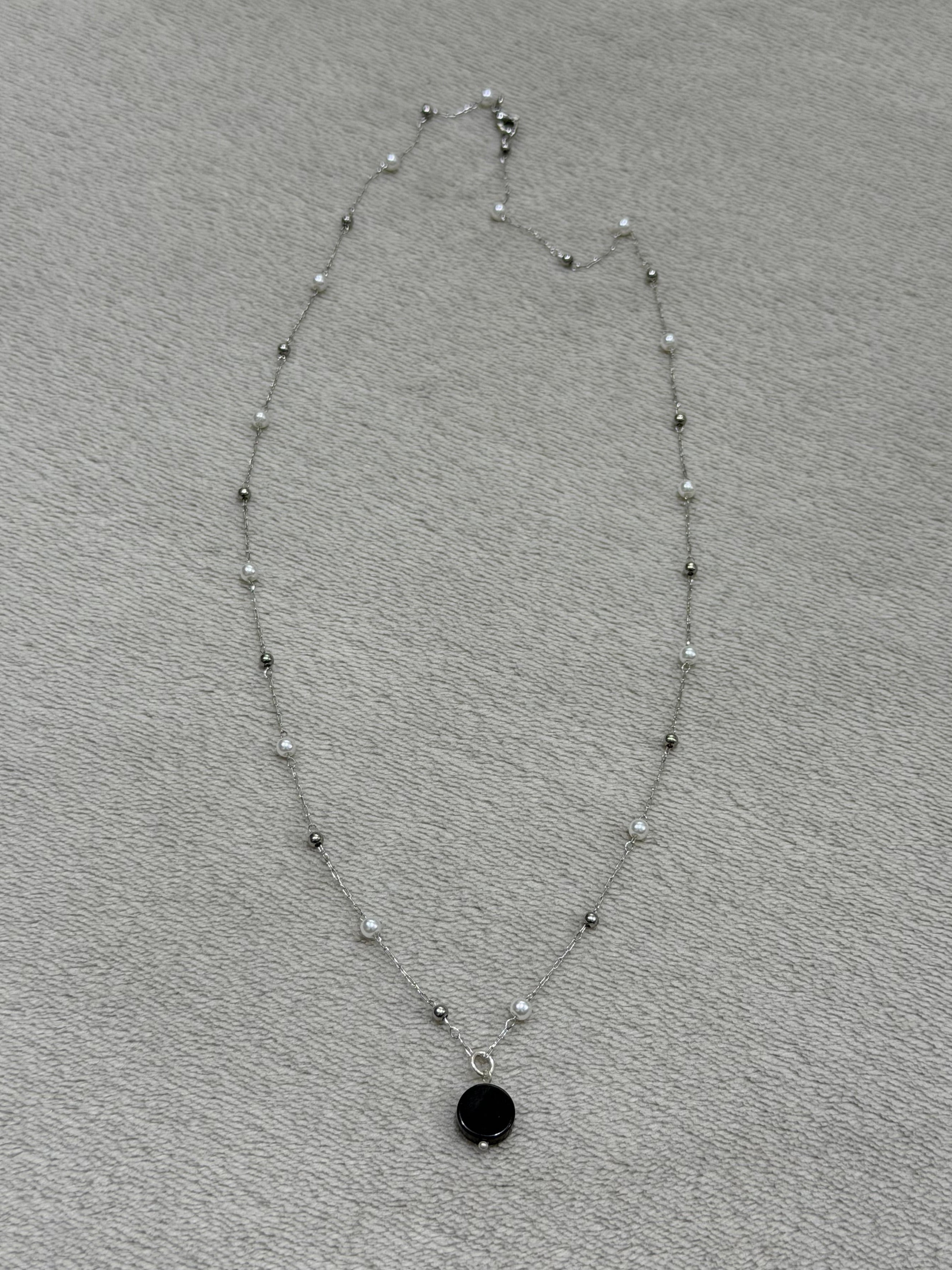 Pearl stainless steel necklace