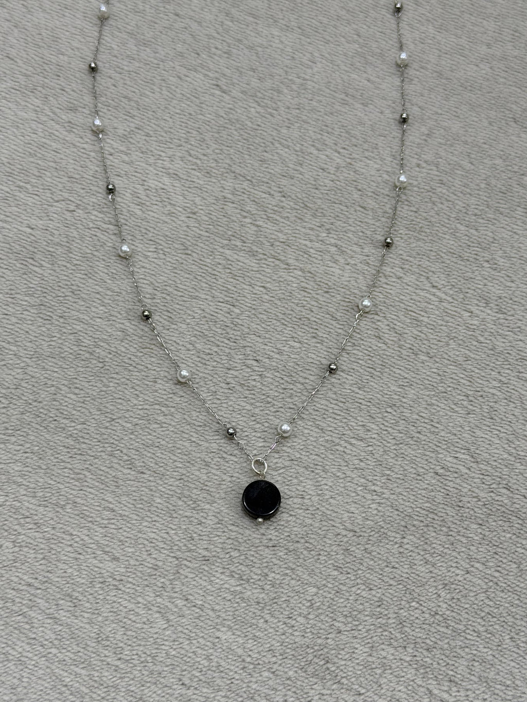 Pearl stainless steel necklace
