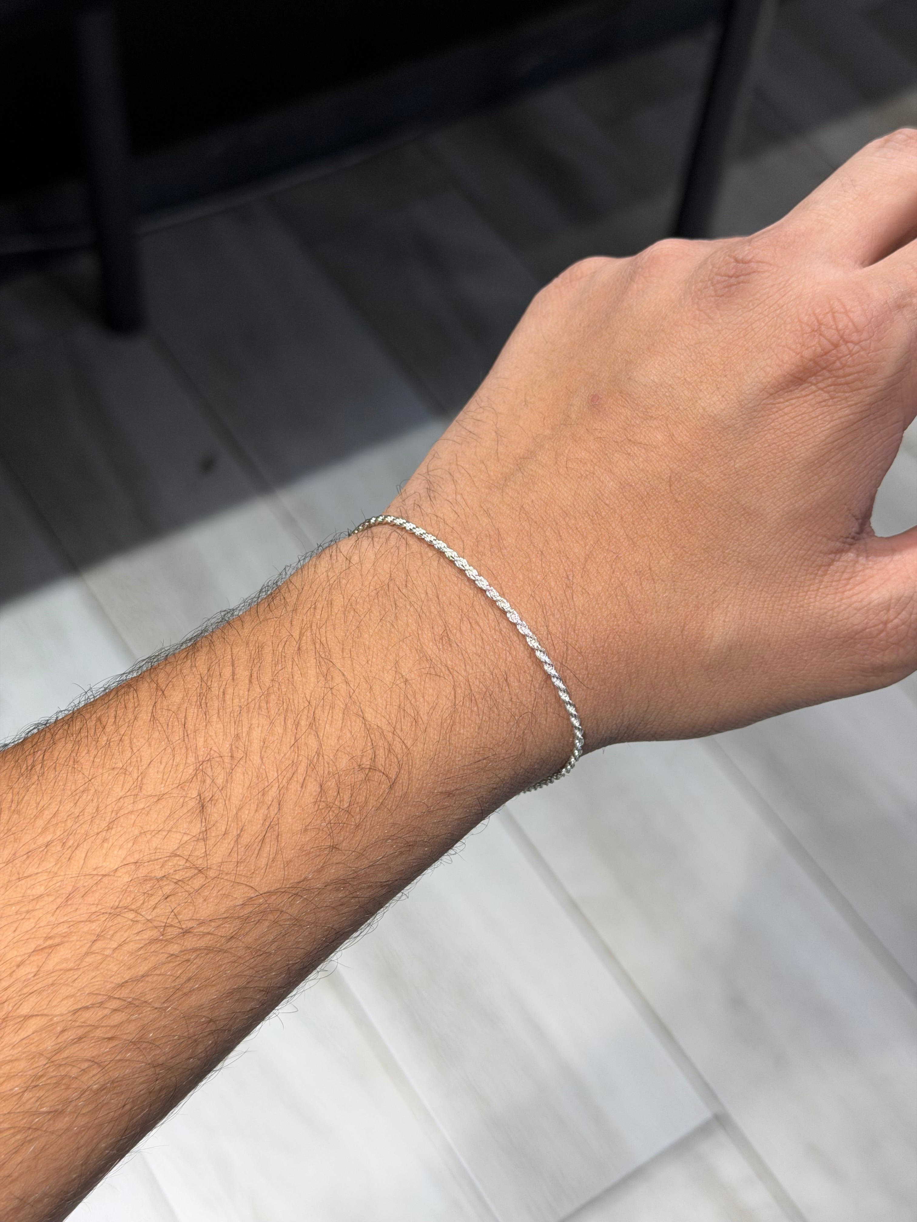 Italian 925 Sterling Cardoon Silver Bracelet
