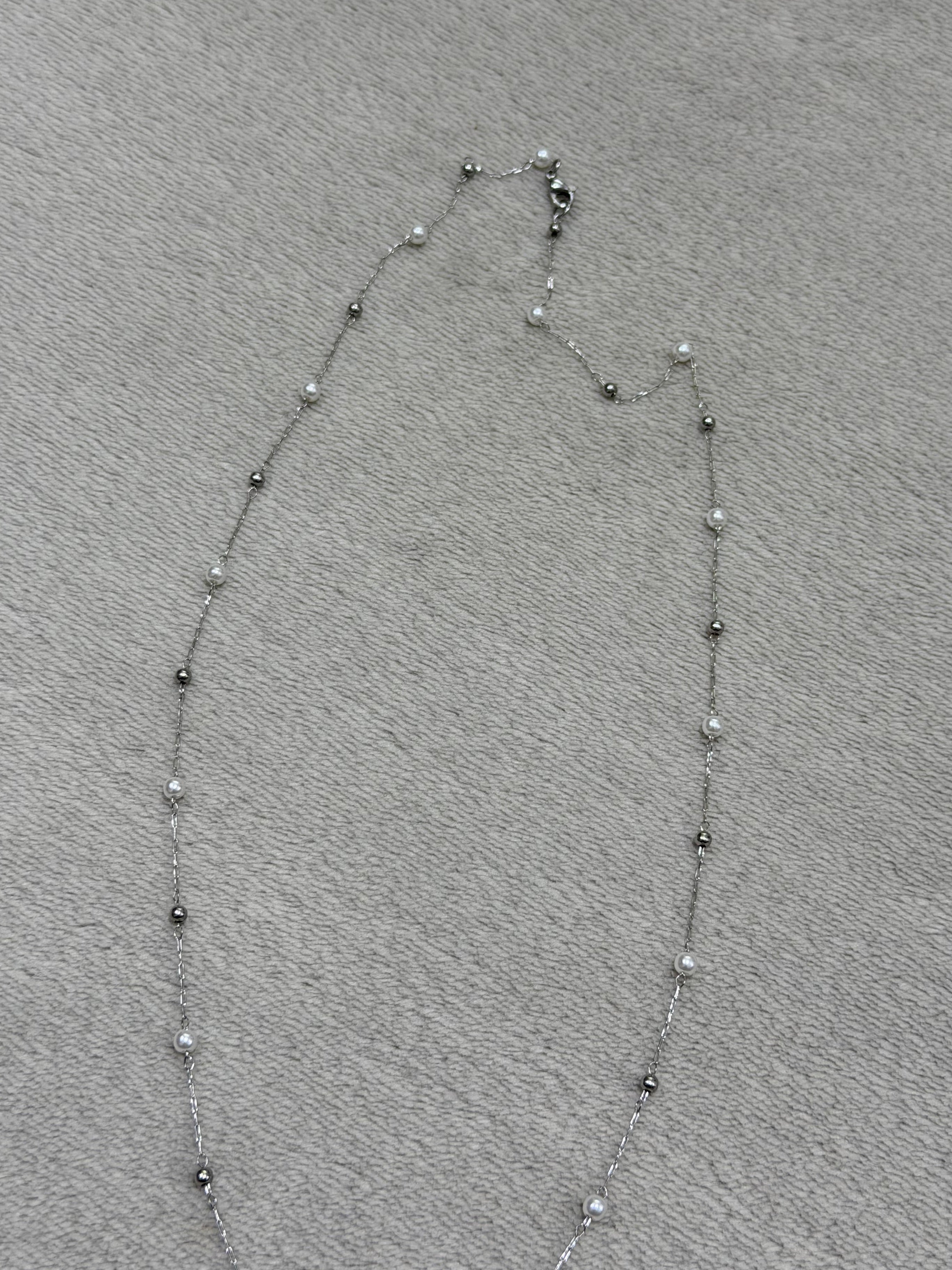 Pearl stainless steel necklace