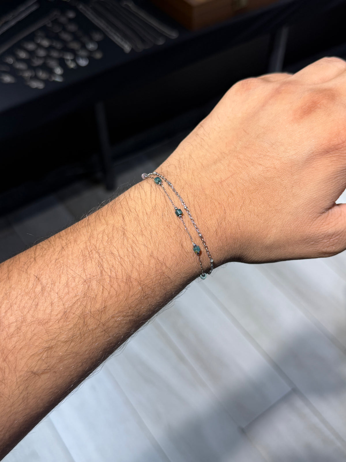 Minimalist Beaded Double-Layer Bracelet