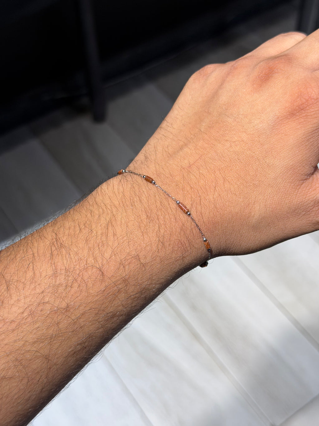 Cosmic Brown Stainless Steel Bracelet