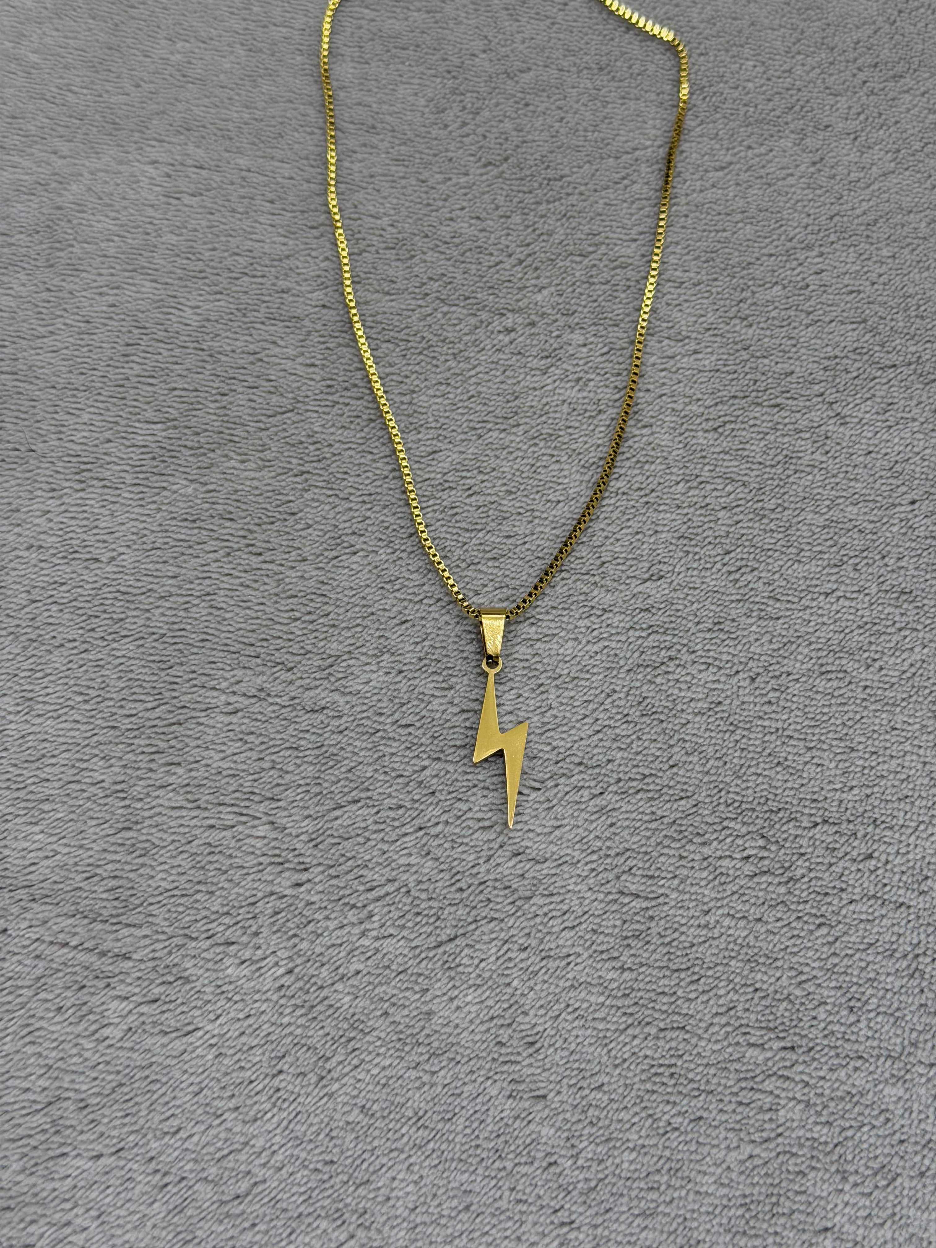 Gold Electricity necklace