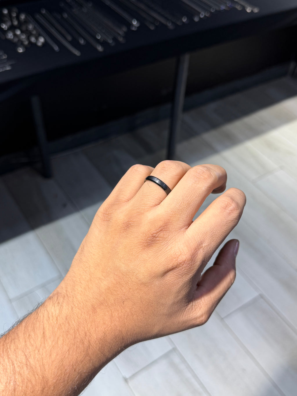 Original American tungsten weeding ring