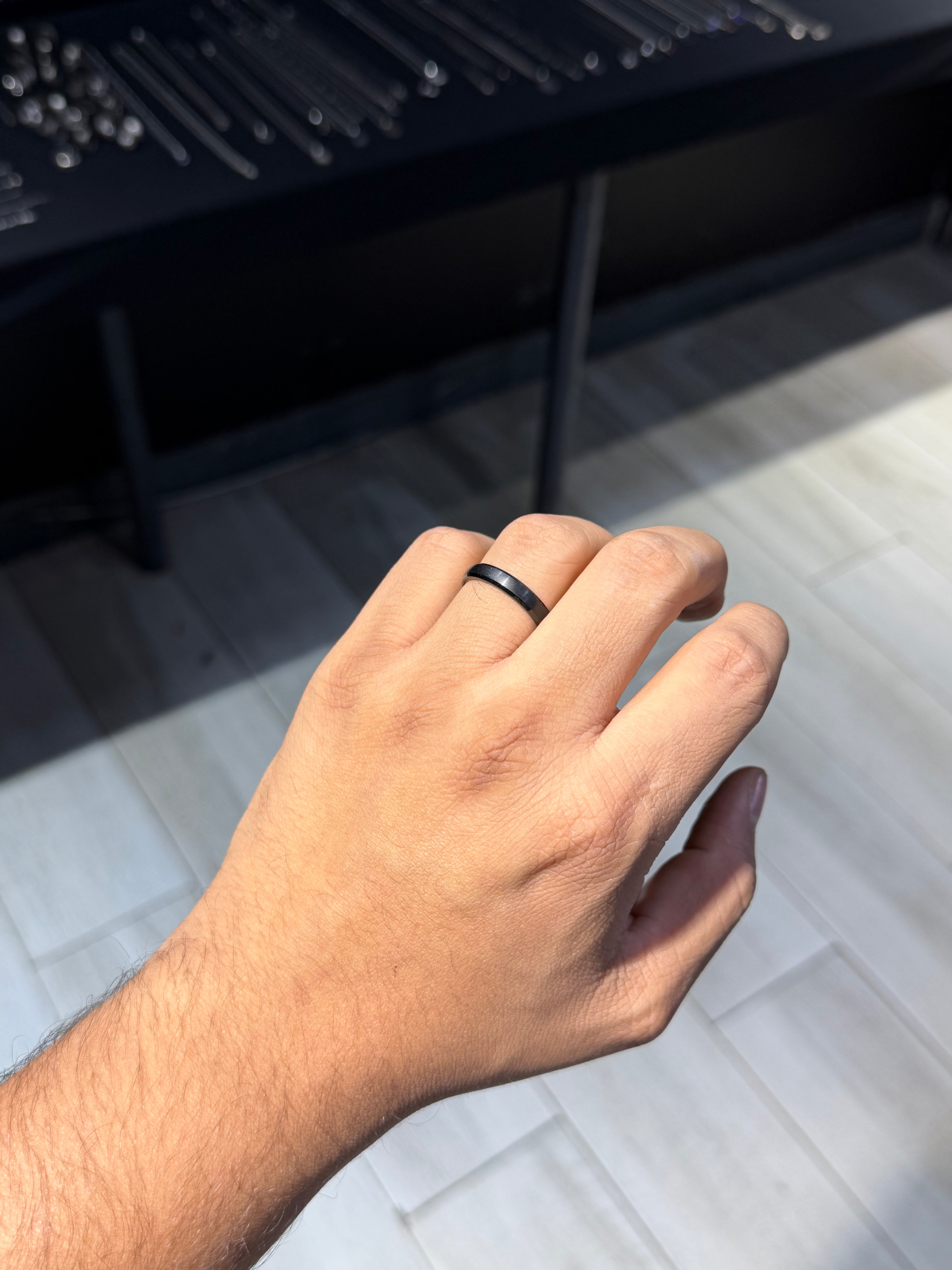 Original American tungsten weeding ring