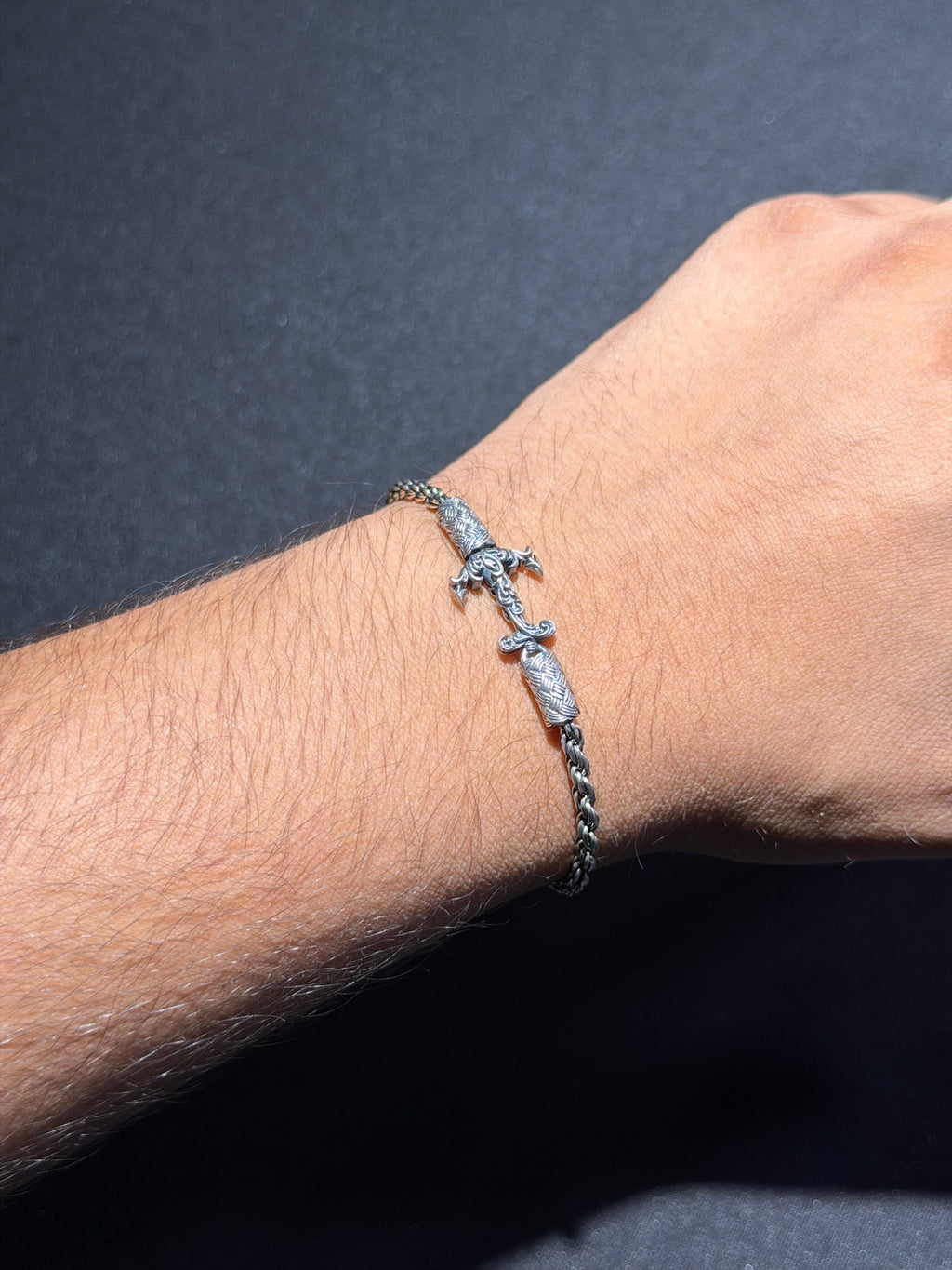 Thai Woven Link 925 Silver Bracelet