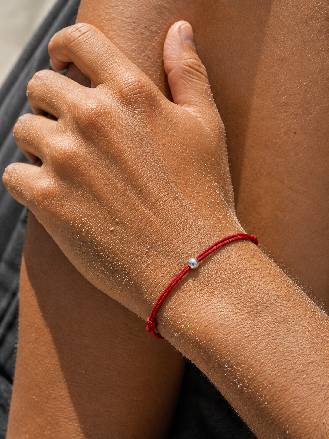 Crimson Core 925 Silver Cord Bracelet