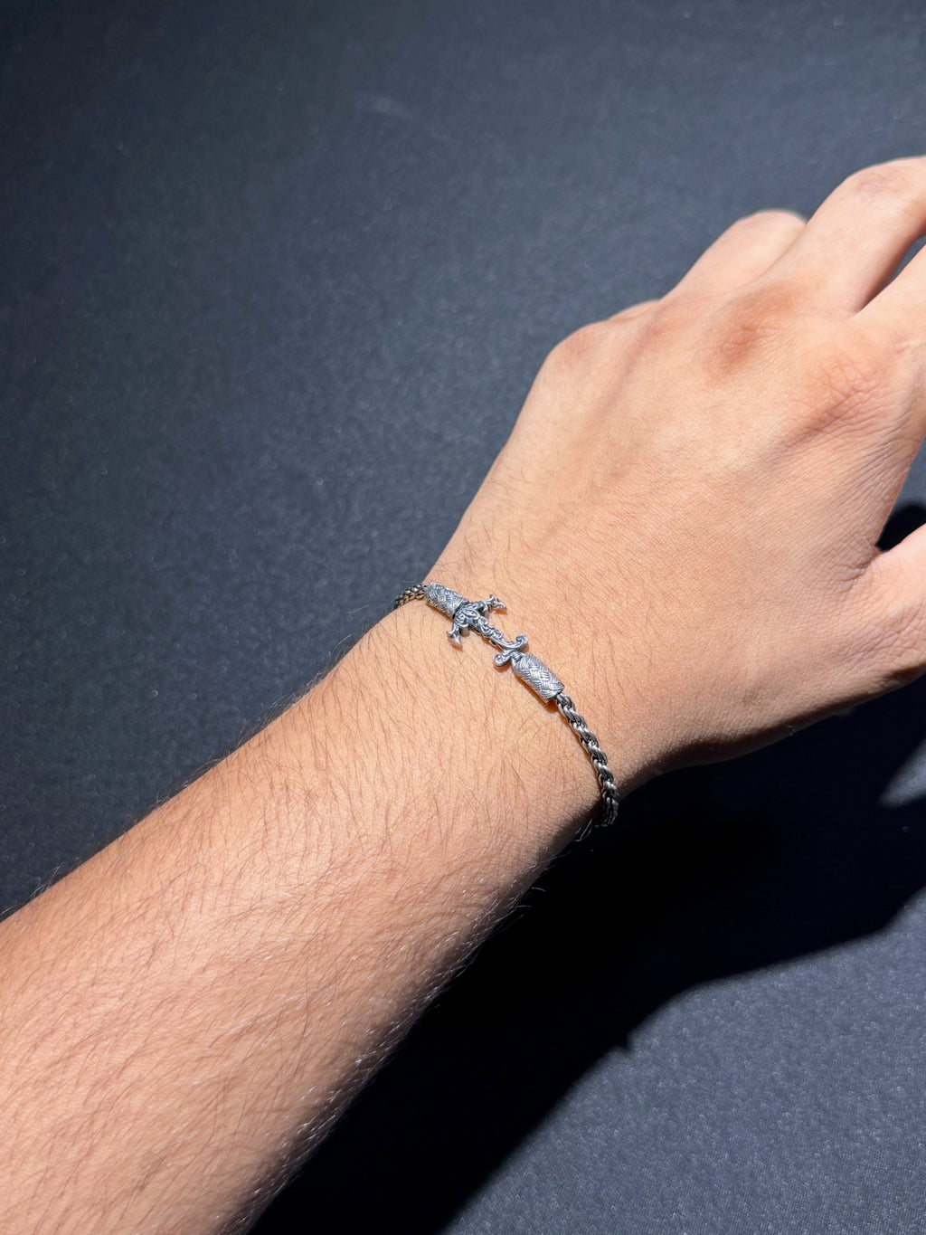 Thai Woven Link 925 Silver Bracelet