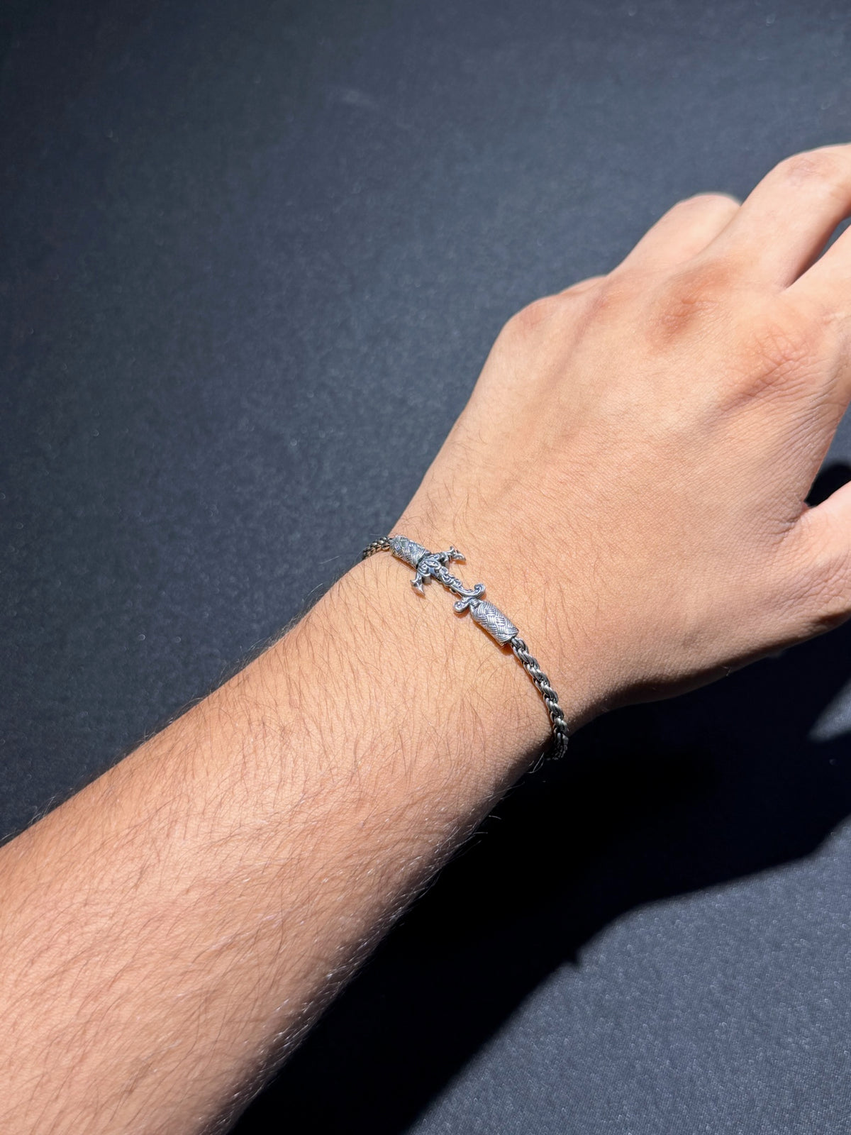Thai Woven Link 925 Silver Bracelet