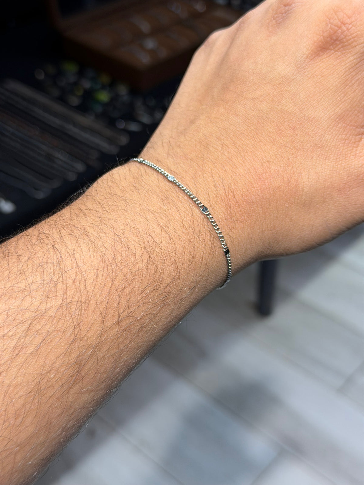 Silver Spark Link Bracelet