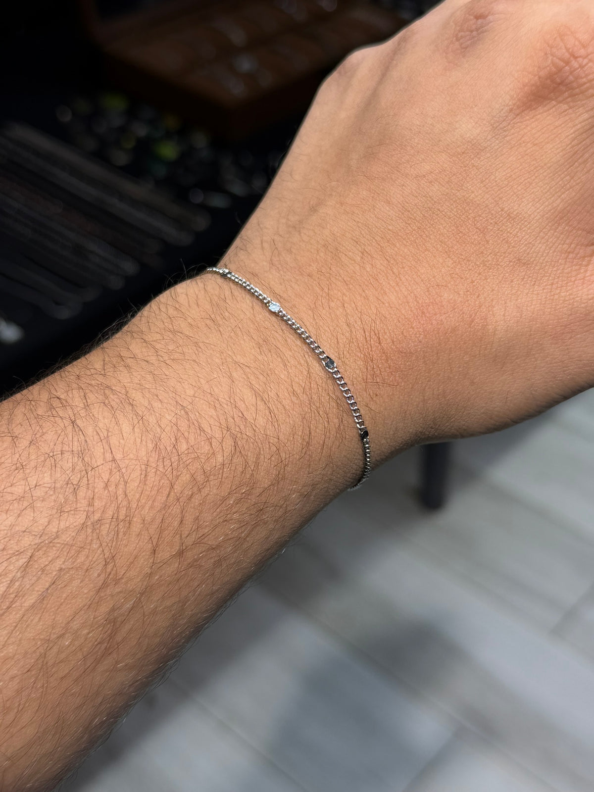 Silver Spark Link Bracelet