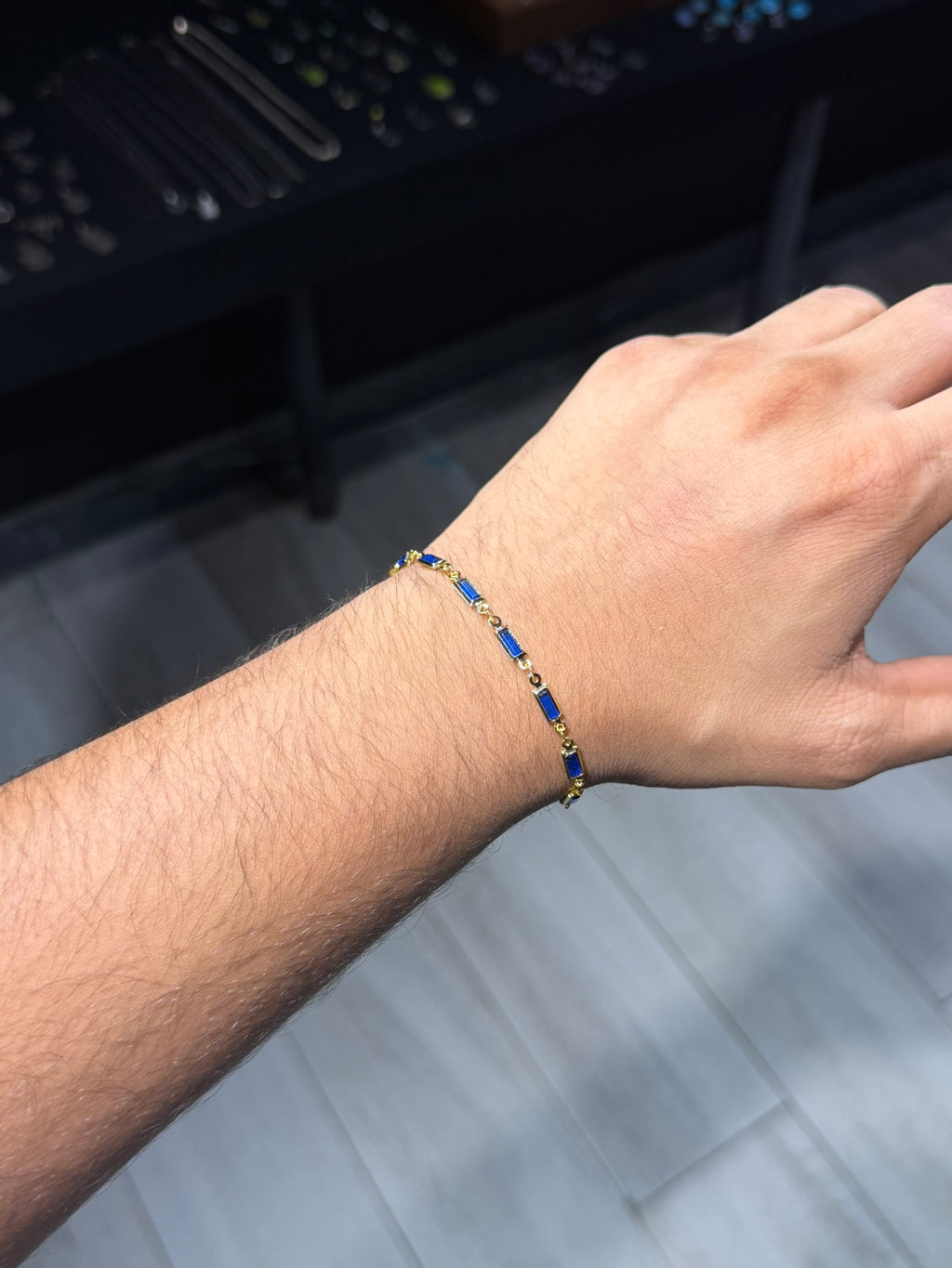 Royal Blue Baguette Bracelet