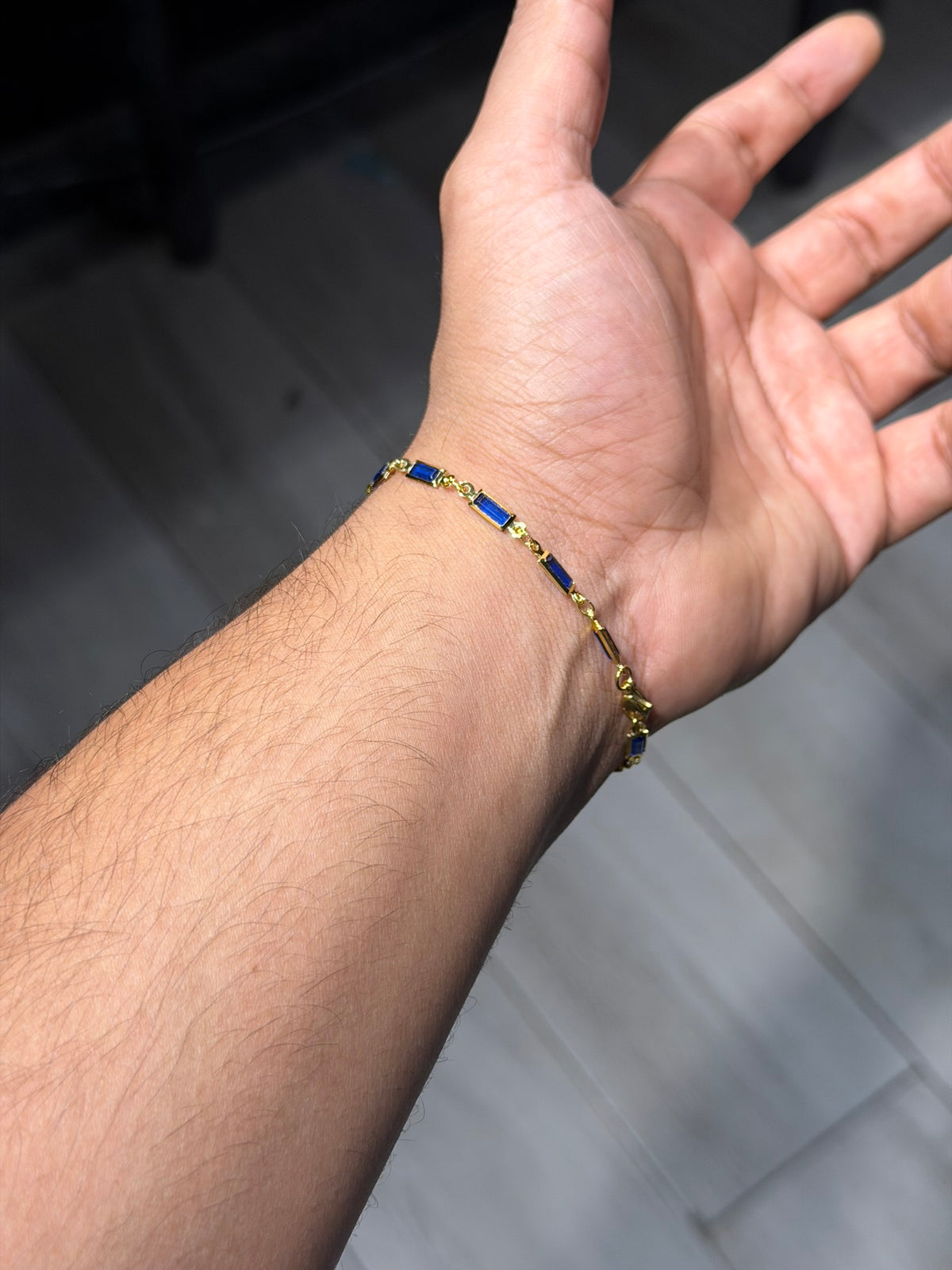 Royal Blue Baguette Bracelet