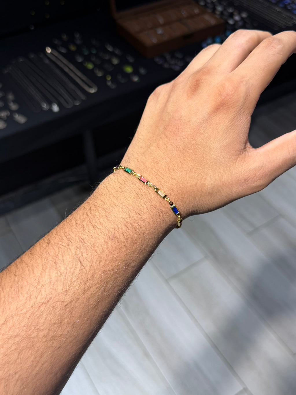 Rainbow Bar Bracelet