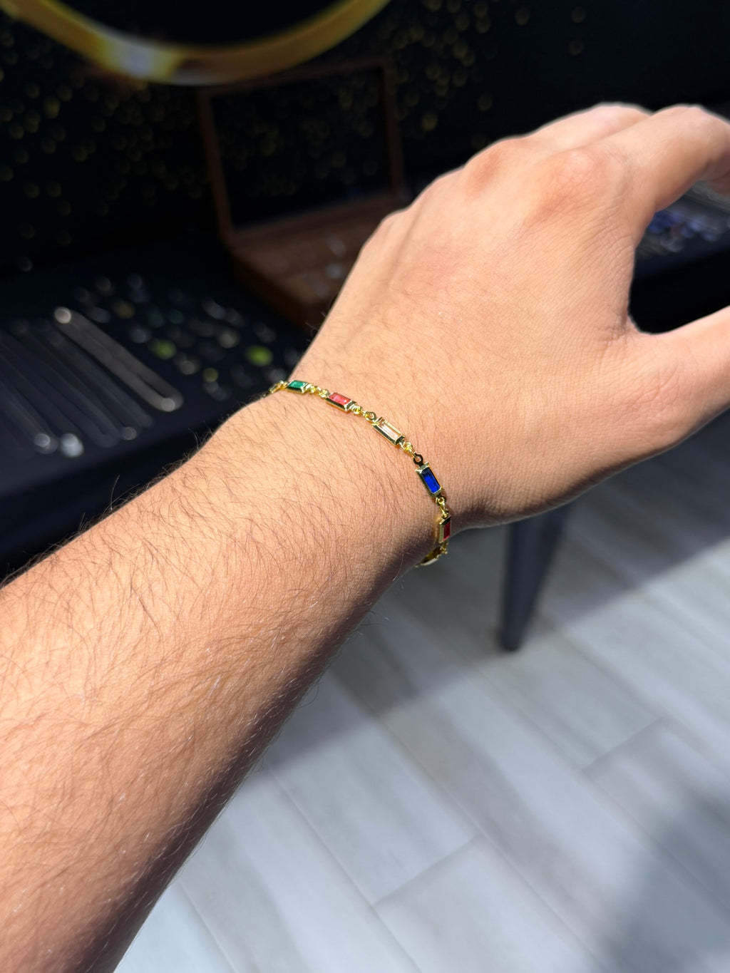 Rainbow Bar Bracelet