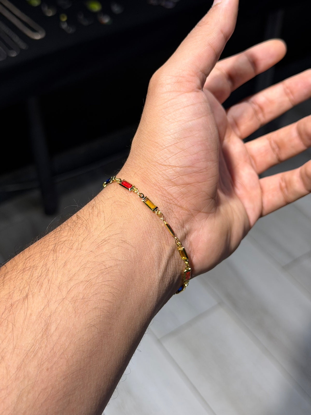 Rainbow Bar Bracelet