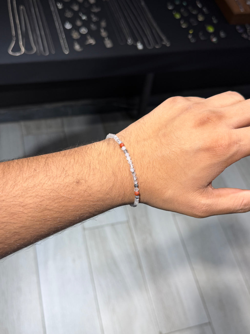 Crystal Ember Natural Stone Bracelet
